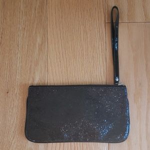 Black sparkly wristlet